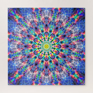 Bunte Mandala entspannendes Puzzle