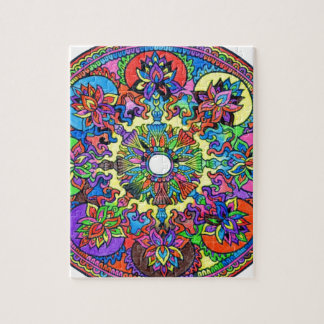 Bunte Mandala Puzzle
