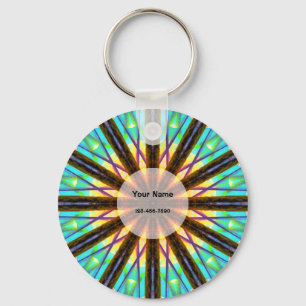 Bunte Mandala Schlüsselanhänger