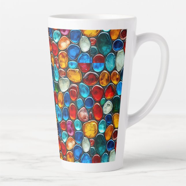 Bunte Meeresteine Milchtasse (Rechts)