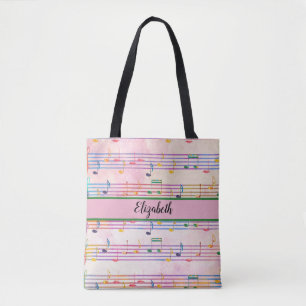 bunte mehrfarbige Musiknote