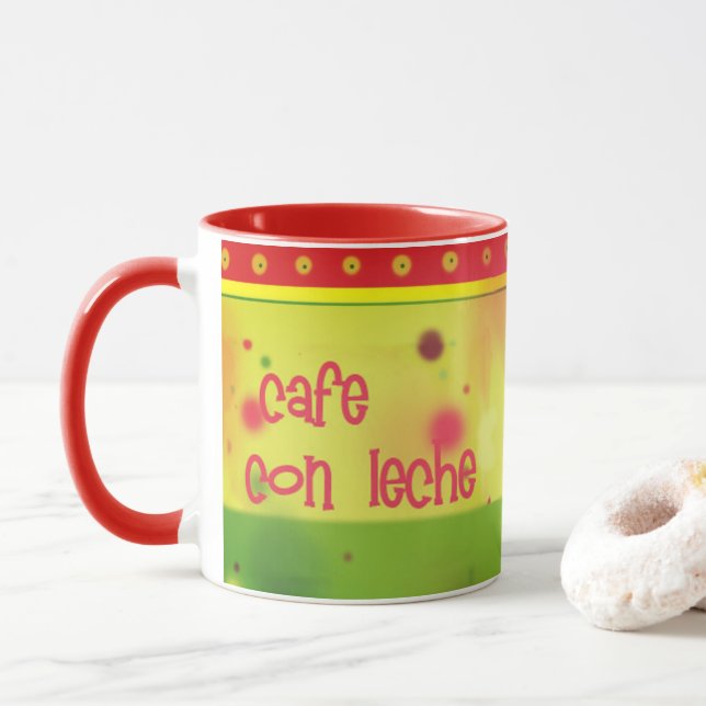 Bunte mexikanische Kaffee-Tassen-ursprünglicher Tasse (Mit Donut)