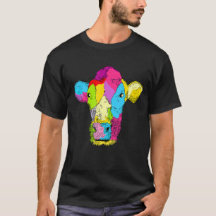 Bunte Milchkuh-Viehzüchter-Biofarm T-Shirt