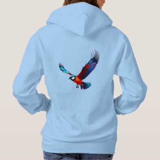 Bunte Möwe im Flug Hoodie
