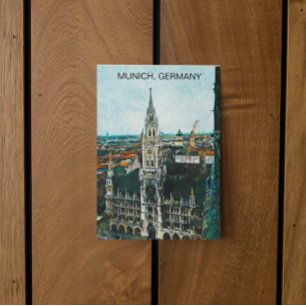 Bunte Münchner Ölfarbe Postkarte