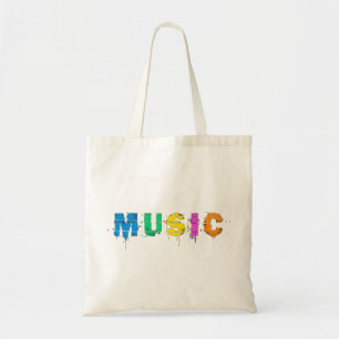 bunte Musik Tragetasche
