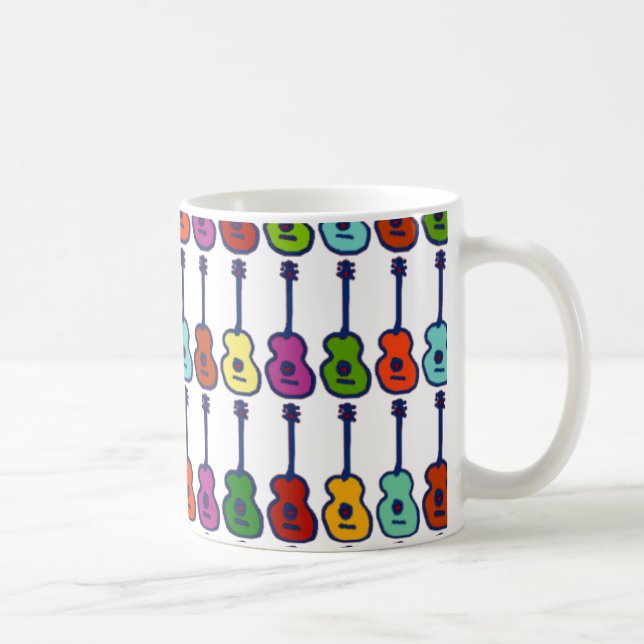 bunte Musikinstrumente Kaffeetasse (Rechts)