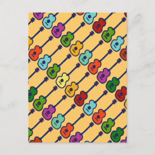 bunte Musikinstrumente Postkarte