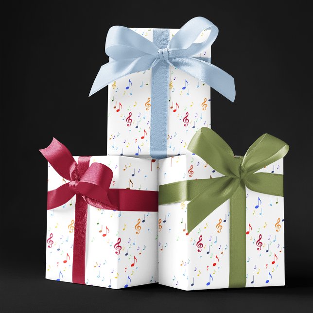 bunte Musiknoten Geschenkpapier (Von Creator hochgeladen)