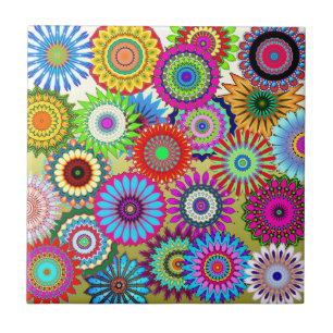Bunte Muster-Kaleidoskop-Mosaiken Fliese