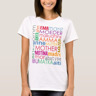 Bunte Mutter in vielen Sprachen T-Shirt
