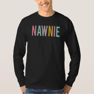 Bunte Nawnie-Frauen Süßer Wertschätzungstag Rücken T-Shirt