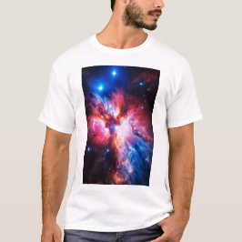 Bunte Nebelgalaxie Weltraum Sterne Kosmisches Univ T-Shirt