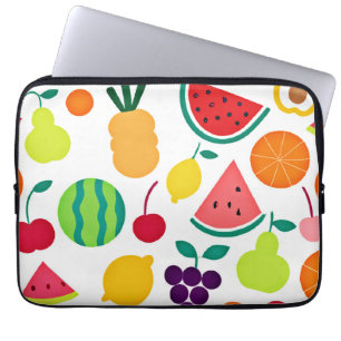 Bunte Neon-Frucht-Fiesta Laptopschutzhülle