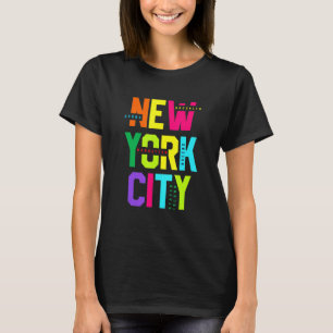 Bunte New York City Neuheit Grafik T-Shirts Cool D