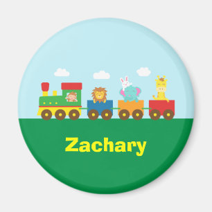 Bunte niedliche Tiere Zug für Kinder Magnet