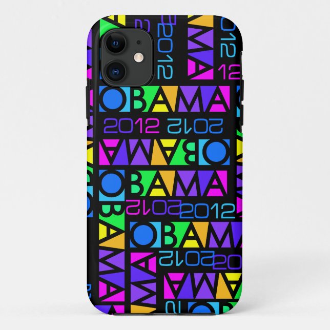 Bunte Obama iPhone 5 Case-Mate 2012 Hülle (Rückseite)