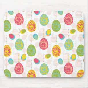 Bunte Oster-Eier-Muster Mousepad