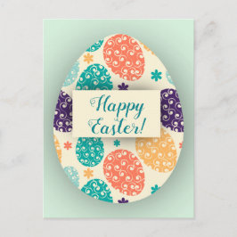 Bunte Osterei-Postkarte Feiertagspostkarte