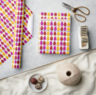 Bunte Ostereier Frohe Ostern Geschenkpapier