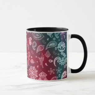 Bunte Paisley-Tasse Tasse