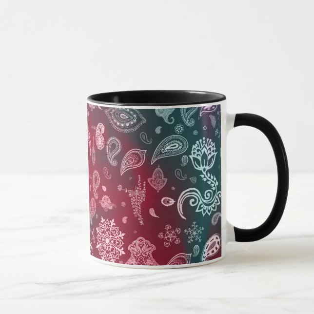 Bunte Paisley-Tasse Tasse (Rechts)