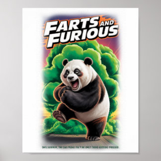 Bunte Parodie-Film auf einem Weißen Poster