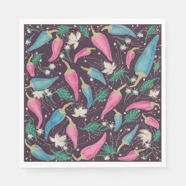 Bunte Party-Papier-Servietten  Serviette (Vorderseite)