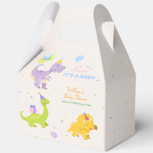 Bunte Pastell-Dinosaurier-Ballon-Party-Baby-Shower Geschenkschachtel