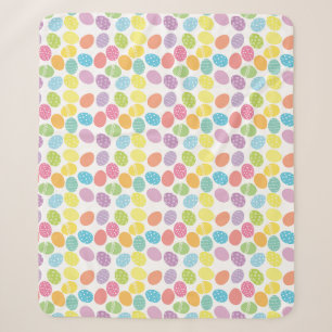 Bunte Pastell gefärbte dekorierte Ostereier Decke Sherpadecke