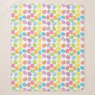 Bunte Pastell gefärbte dekorierte Ostereier Decke Sherpadecke
