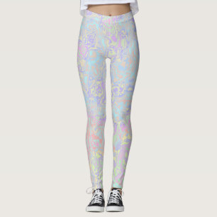 Bunte Pastell-Swirly-Trippy-Säure-Trip-Regenbogen Leggings