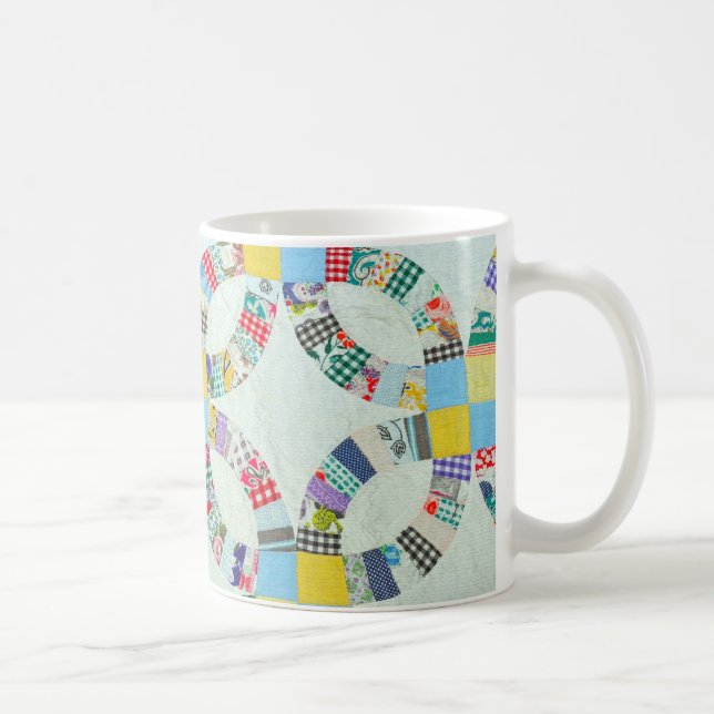 Bunte Patchworksteppdecke Kaffeetasse (Rechts)