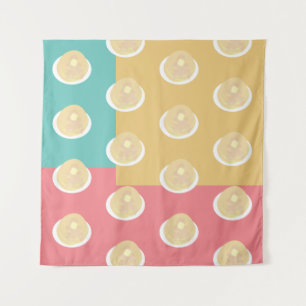 Bunte Pfannkuchen Pop Art Stil  Wandteppich