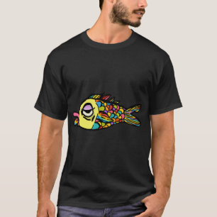 Bunte Phish Erschöpfte T-Shirt