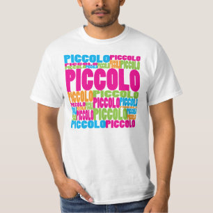 Bunte Piccoloflöte T-Shirt