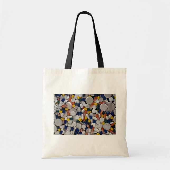 Bunte Pillen Tragetasche (Vorne)