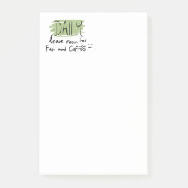 Bunte Planer Titel/ Kopfzeile Täglich Post-it Klebezettel