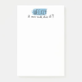 Bunte Planer Titel/ Kopfzeile Wöchentlich Post-it Klebezettel