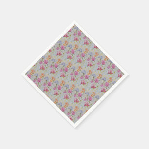 BUNTE PLATTERBSEN SERVIETTE