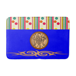 bunte Pokadot-Kreise Badezimmer Badewanne Badematte