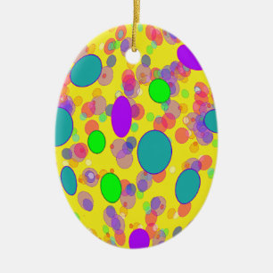 bunte pokka Punkte Keramikornament