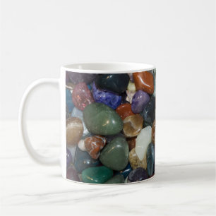 Bunte Poliersteine Tasse