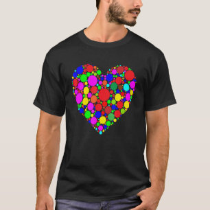 Bunte Polka Dot Heart International Dot Day Boy T-Shirt