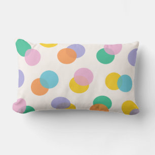 Bunte Polka Dots Confetti Kids Lendenkissen