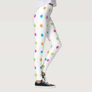 Bunte Polka Dots Spandex Leggings
