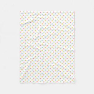 Bunte Polkapunktmuster-Fleecedecke Fleecedecke