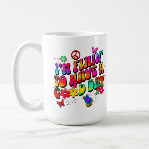 Bunte Positive Vibes Motivierend für Sie Kaffeetasse