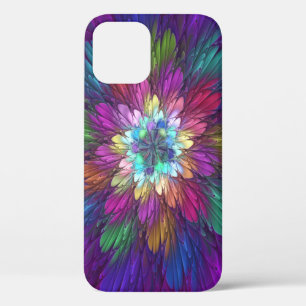 Bunte psychedelische Blumen-Abstract-Fraktal-Kunst Case-Mate iPhone Hülle