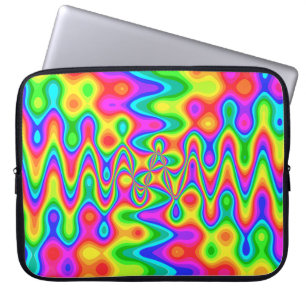Bunte psychedelische Neopren-Laptoptasche Laptopschutzhülle